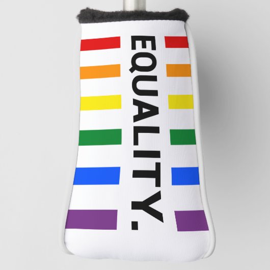 Equality Pride Rainbow Putter Head Hoesje Golfheadcover (Draai 90)
