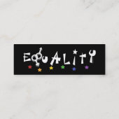 Equality Stars Profile Card Mini Visitekaartje (Achterkant)