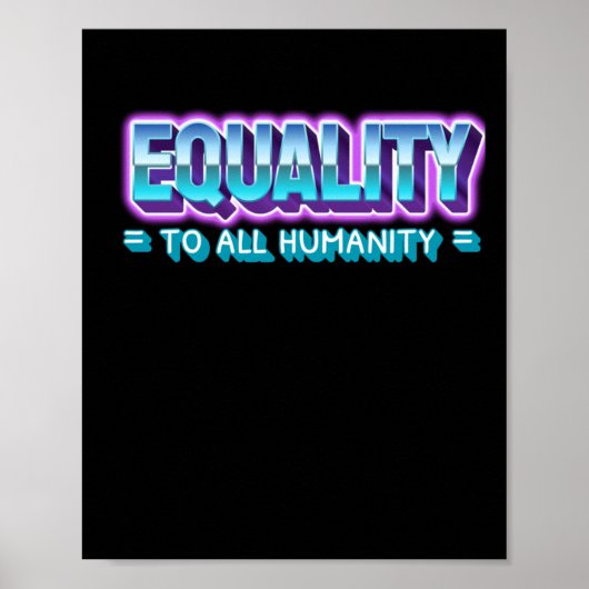 Equality Sticker Poster (Voorkant)