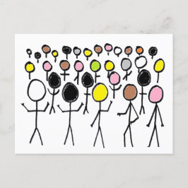 Equality Stickmen Briefkaart