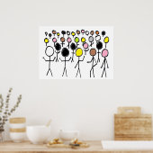 Equality Stickmen Poster (Keuken)