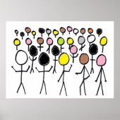 Equality Stickmen Poster (Voorkant)