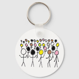 Equality Stickmen Sleutelhanger