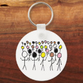Equality Stickmen Sleutelhanger (Achterkant)
