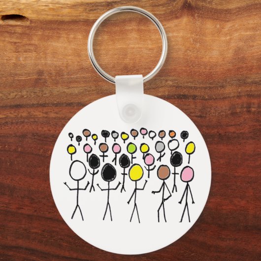 Equality Stickmen Sleutelhanger (Achterkant)