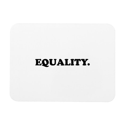 "equality" zwart wit Flexible Photo Magnet Magneet (Horizontaal)