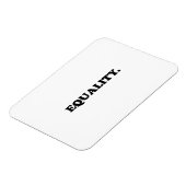 "equality" zwart wit Flexible Photo Magnet Magneet (Linkerzijde)