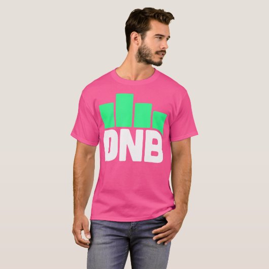 Equalizer Bars Drum Bass DNB T-shirt (Voorkant volledig)