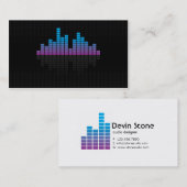 Equalizer - blauw visitekaartje (Voorkant / Achterkant)