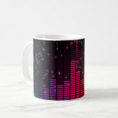Equalizer Disco Licht Muziek Volume Koffiemok (Voorkant links)