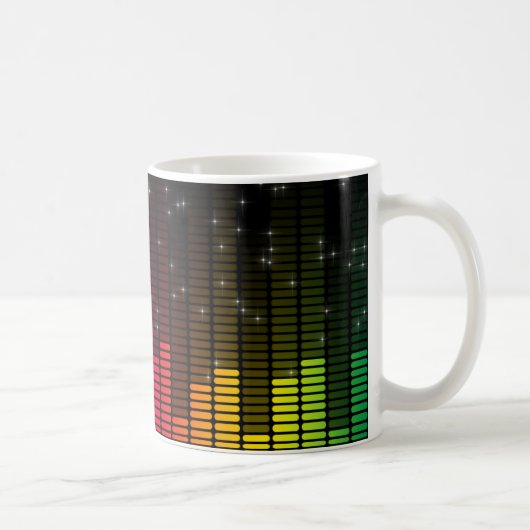 Equalizer Disco Licht Muziek Volume Koffiemok (Rechts)