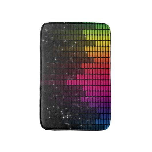 Equalizer Disco Lights Music Volume Badmat (Voorkant Verticaal)