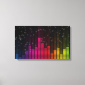 Equalizer Disco Lights Music Volume Canvas Afdruk (Voorkant)
