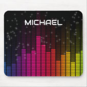 Equalizer Disco Lights Music Volume Personalised Muismat (Voorkant)