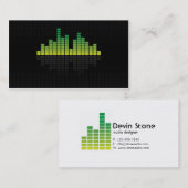 Equalizer - groen visitekaartje (Voorkant / Achterkant)