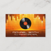 Equalizer lichte achtergrond | vinylplaat visitekaartje (Voorkant)