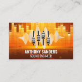 Equalizer Light Background | Mixer | Sound Visitekaartje (Voorkant)
