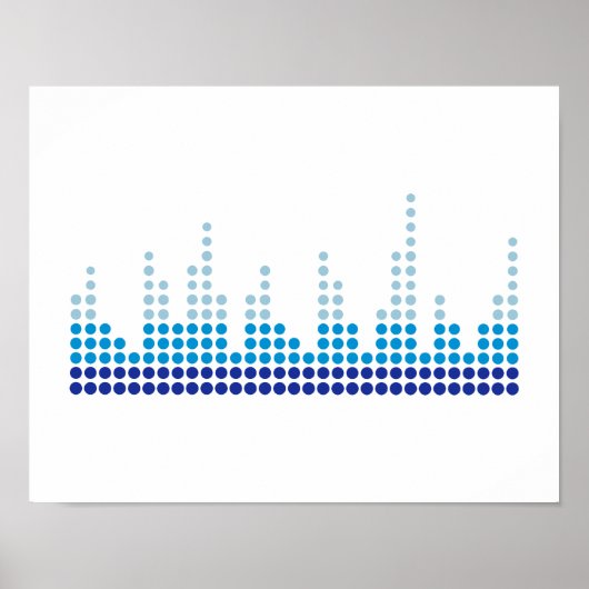 Equalizer muziek poster (Voorkant)