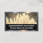 Equalizer | PLATENSPELER | Muziekgeluidsnotities Visitekaartje (Achterkant)