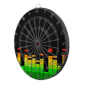 Equalizer Vibes from the Beat of DJ Music Black Dartbord (Voorkant Rechts)