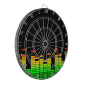 Equalizer Vibes from the Beat of DJ Music Black Dartbord (Voorkant Links)