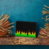 Equalizer Vibes from the Beat of DJ Music Black Fotoplaat (Zijkant)