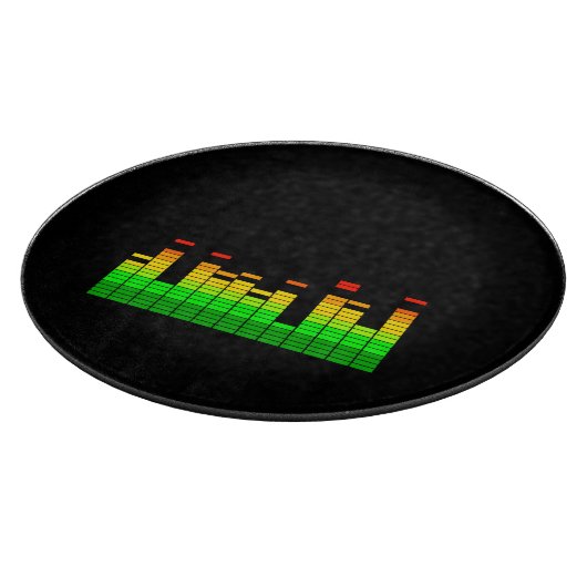 Equalizer Vibes from the Beat of DJ Music Black Snijplank (Hoek)