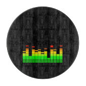 Equalizer Vibes from the Beat of DJ Music Black Snijplank (Voorkant)