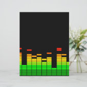 Equalizer Vibes from the Beat of DJ Music decor (Staand voorkant)