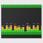 Equalizer Vibes from the Beat of DJ Music decor Cadeaupapier (Vlak)