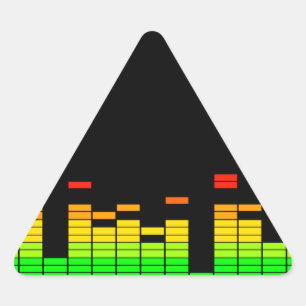 Equalizer Vibes from the Beat of DJ Music decor Sticker