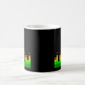 Equalizer Vibes from the Beat of DJ Music Graphic Koffiemok (Center)