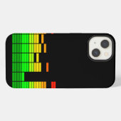 Equalizer Vibes from the Beat of DJ Music iPhone Hoesje (Achterkant horizontaal)