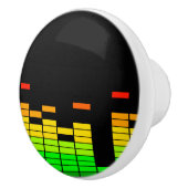Equalizer Vibes from the Beat of DJ Music Keramische Knop (Rechts)