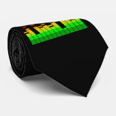 Equalizer Vibes from the Beat of DJ Music Stropdas (Opgerold)