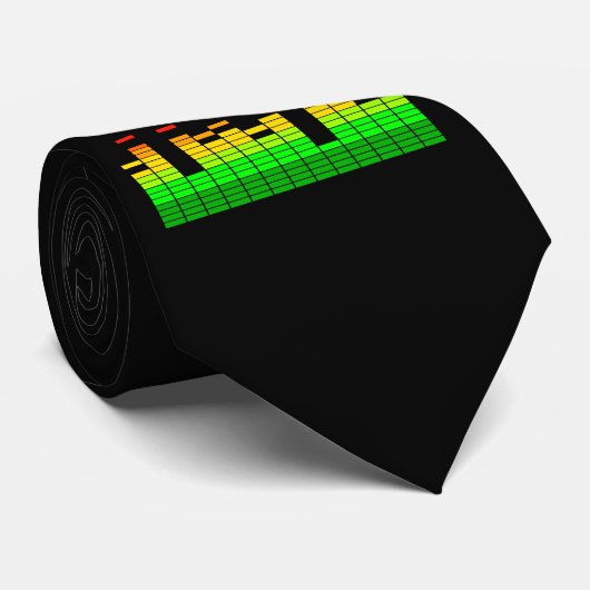 Equalizer Vibes from the Beat of DJ Music Stropdas (Opgerold)