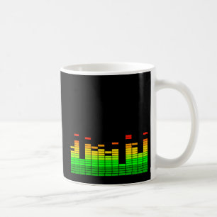 Equalizer Vibes uit het ritme van DJ-muziek Grafis Koffiemok