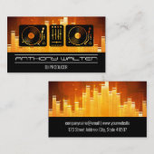 equalizer voor lichte geluidsbalk | Platenspeler Visitekaartje (Voorkant / Achterkant)