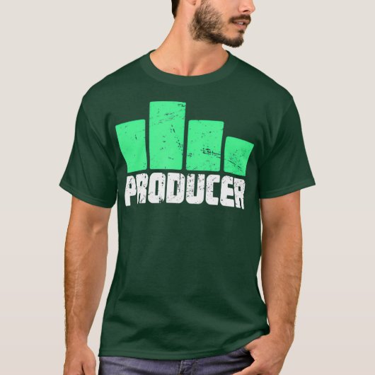 Equalizerbalken Music Producer in nood T-shirt (Voorkant)