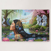 "Equations in Bloom" – A Digital Portrait Legpuzzel (Horizontaal)