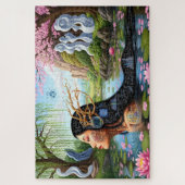 "Equations in Bloom" – A Digital Portrait Legpuzzel (Verticaal)