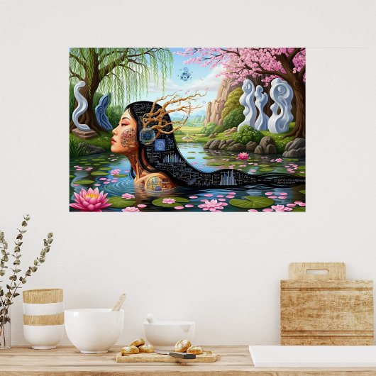 "Equations in Bloom" – A Digital Portrait Poster (Keuken)