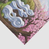 "Equations in Bloom" – A Digital Portrait Tissuepapier (Detail)