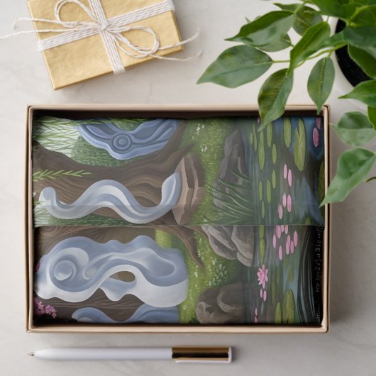 "Equations in Bloom" – A Digital Portrait Tissuepapier (Geschenk)