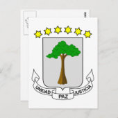 equatoriaal guinea emblem briefkaart (Voorkant / Achterkant)