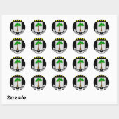 equatoriaal guinea emblem ronde sticker (Vel)