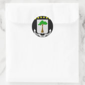 equatoriaal guinea emblem ronde sticker (Tas)