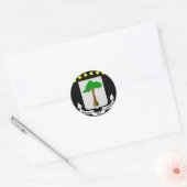 equatoriaal guinea emblem ronde sticker (Envelop)
