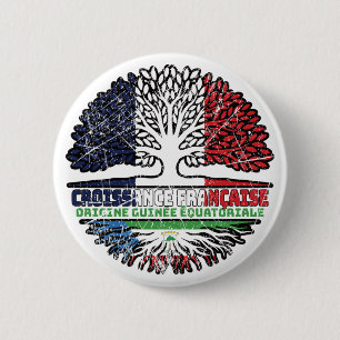 Equatoriaal-Guinea Equatoguinean Frankrijk Ronde Button 5,7 Cm