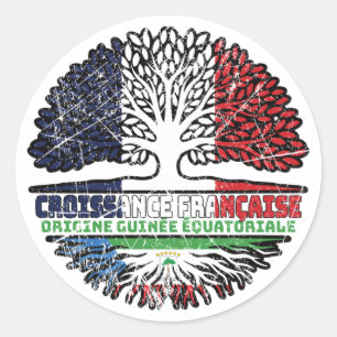 Equatoriaal-Guinea Equatoguinean Frankrijk Ronde Sticker